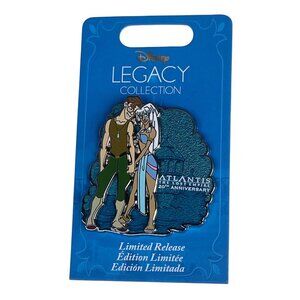 Disney Atlantis The Lost Empire 20th Anniversary Milo Princess Kida Limited Pin